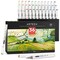 Arteza Professional EverBlend Dual Tip Ultra Artist Brush Sketch Markers, Landscape Tones, Replaceable Tips - 36 Pack